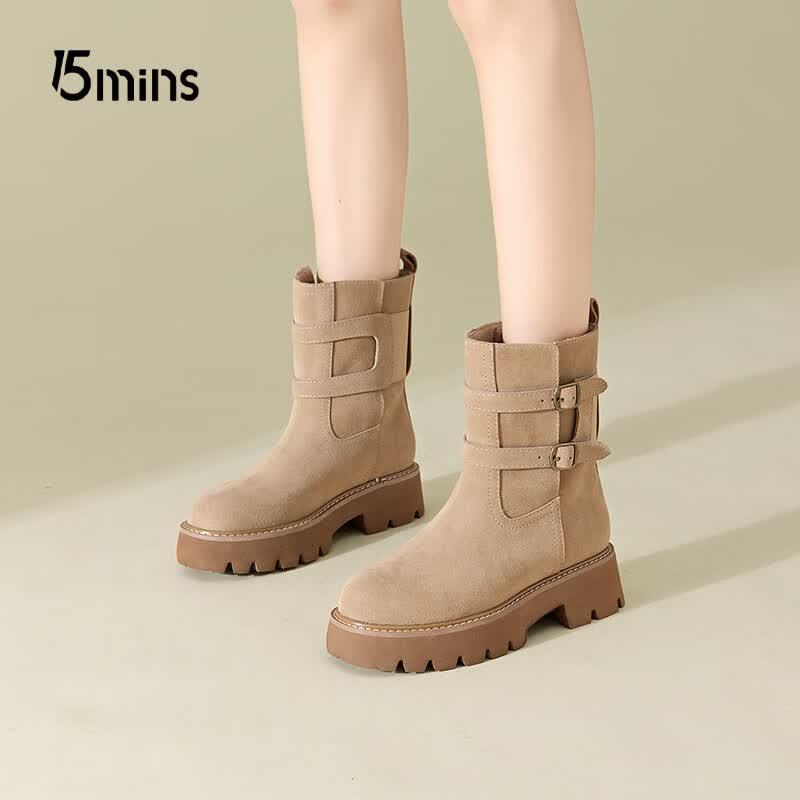 Women s Thick-Soled Fleece-Lined Martin Boots EU 37