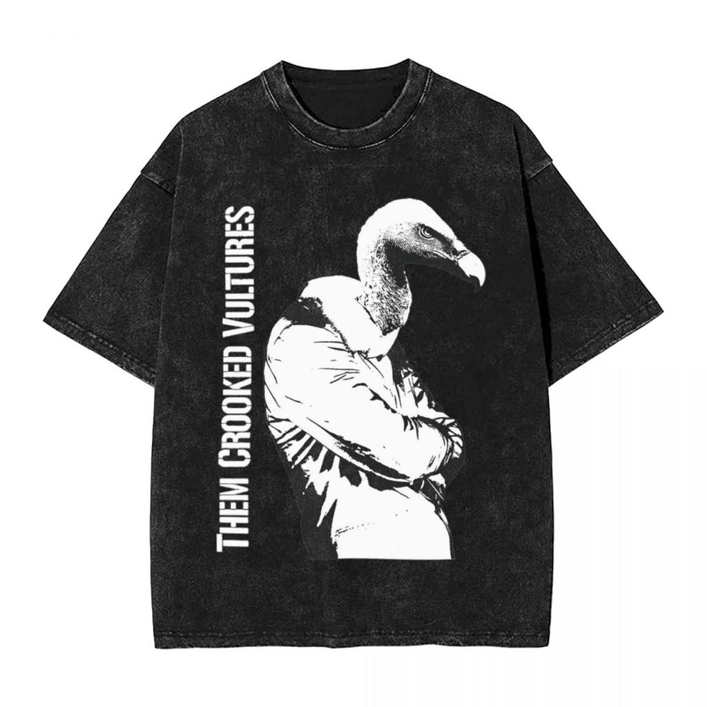 Vintage gewaschenes T-Shirt Kyuss Queens Of The Stone Age Einfache T-Shirts Beliebtes T-Shirt für Männer Sommer Y2k Retro Freizeitkleidung