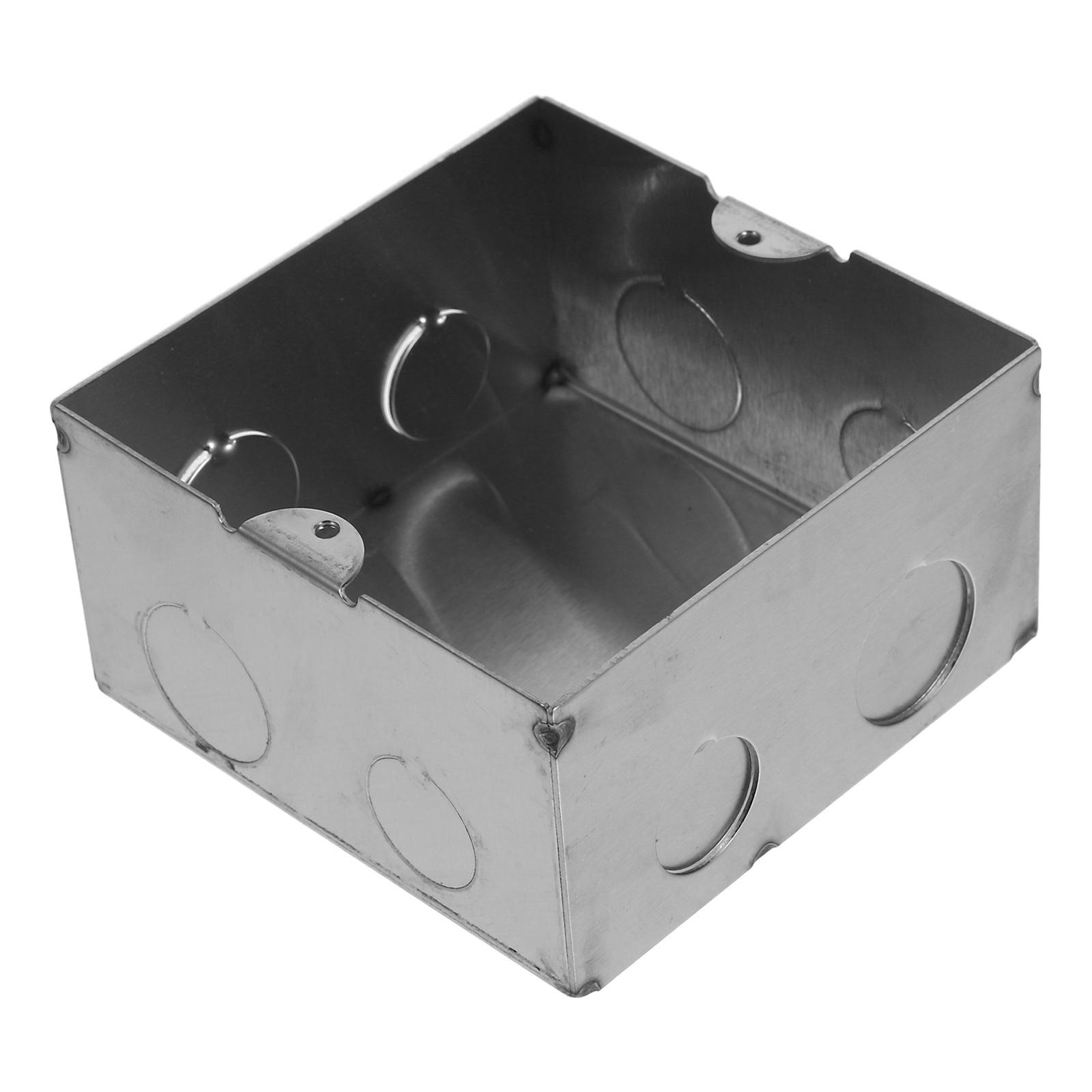 Scatola Elettrica Modulare in Acciaio Inossidabile 10x10x5.5cm Montaggio a Filo Scatola per Cablaggio Nascosto Miglioramento Casa Cablaggio Nascosto U