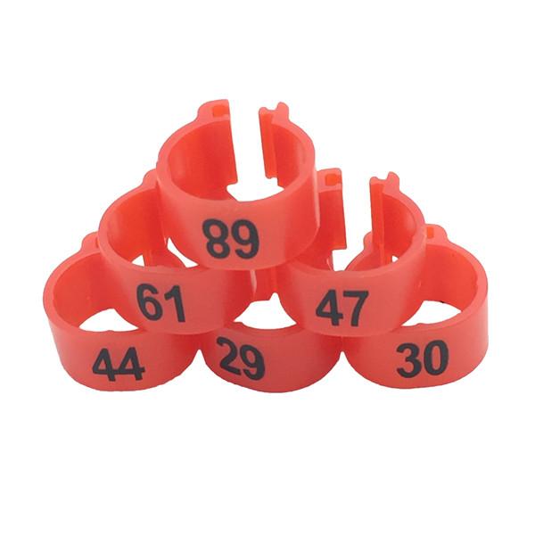 Inner Diameter 10mm Pigeon Leg Ring Poultry Pigeon Bird Parrot Clip Ring with Foot Ring Pigeon Supplies Bird Utensils 100Pcs/Set