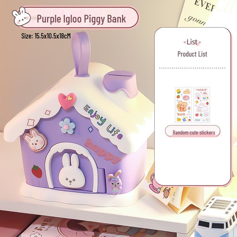 Mushroom House Money Box: DIY Savings for Kids, Boys & Girls Gift