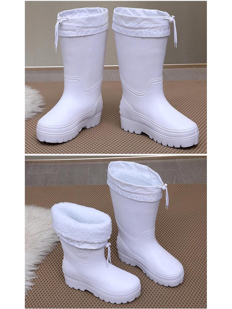 EVA Ultralight Plus Non-Slip Cotton Rain Boots for Men & Women - Ideal for Winter, Oil Resistant, Perfect for Fishery & Cold Storage.