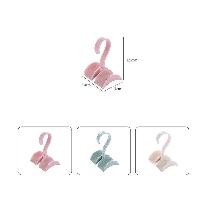 Strapazierfähiger Taschenständer Halter Heimschrank Hut Seidenschal Schals Geldbörse Handtasche Aufbewahrung Gebogener Kleiderbügel Haken Wandregal