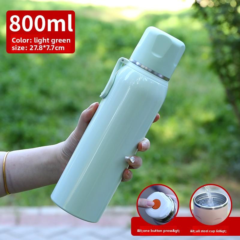 Wholesale Large-capacity All-steel Thermos Cup Portable Handle Water Cup Outdoor Sports Cup Personalized Gift Engraving Car