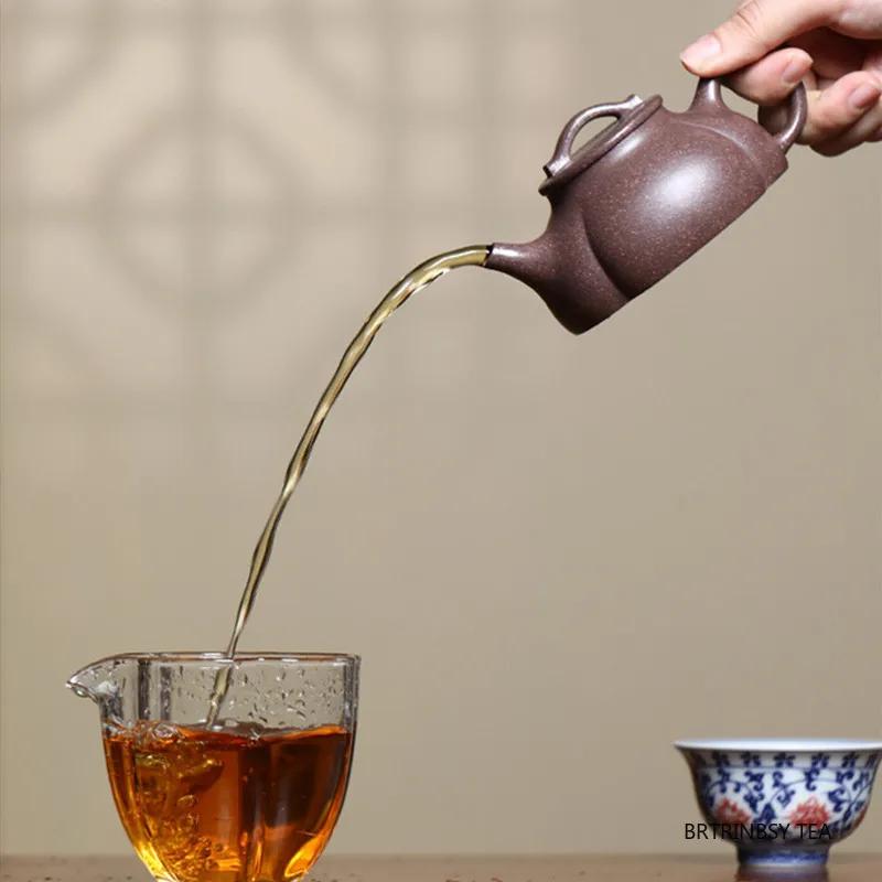 140ml Yixing Handmade Purple Clay Teapot Tradition Beauty Kettle Chinese Household Zisha Tea Pot Tea Set Accessories Teaware