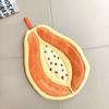 Fast Drying Fruit Shaped Hand Towel Soft Wipe Cloth Durable Plush Handkerchiefs  Children