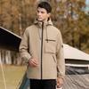 JEEP Men's Spring/Autumn Windproof Hiking Jacket with Detachable Hood