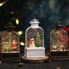 Weihnachtsdekorationen Nachtlicht Tragbare kleine Öllampe Fallender Schnee Spieluhr Spieluhr Szene Arrangement Bastelgeschenke