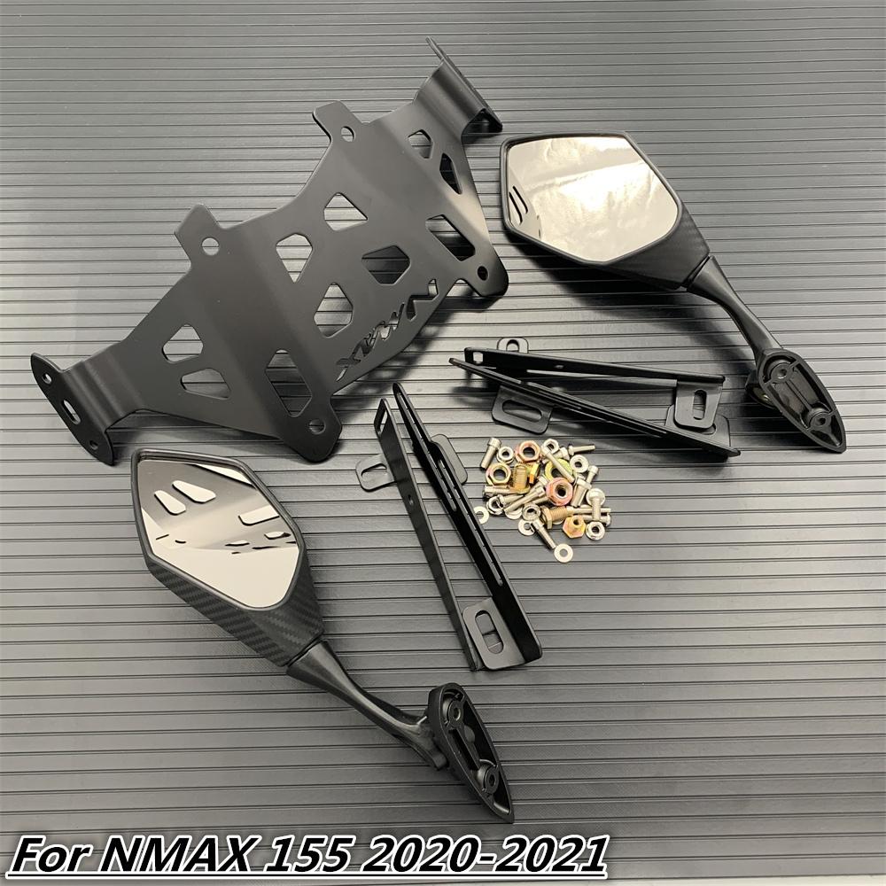 For YAMAHA Yamaha N-MAX Nmax 155   Motorcycle Accessories Rear Side Mirror Adapter Fixed Stent Holder Rear