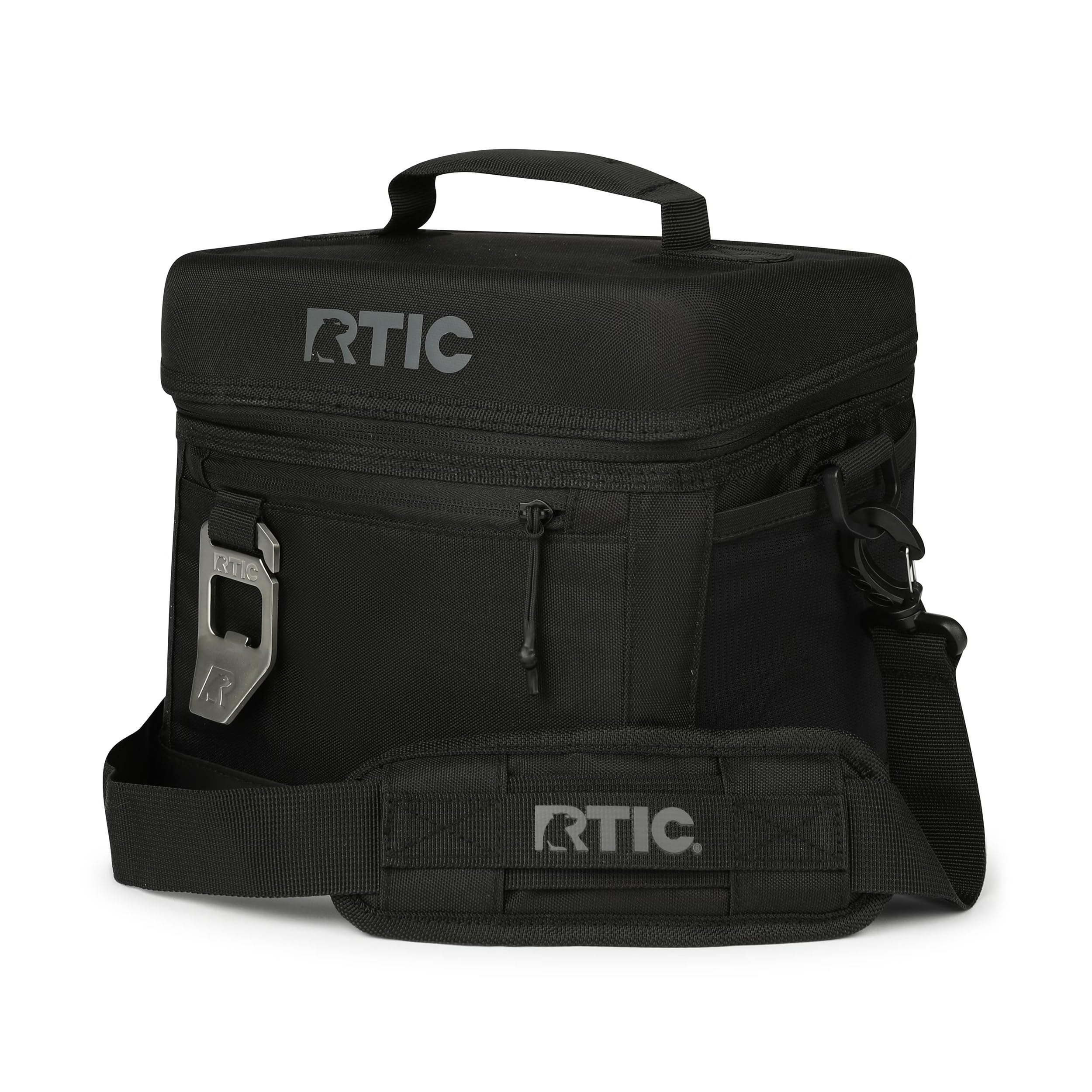

RTIC Portable Insulated Everyday Cooler for Black 8-Can Soft-Sided Lunch, Beach, Beverages, Travel, Camping, Picnics, Unisex,