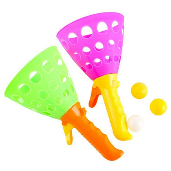 Double Player Elastic Throw & Catch Ball – Interactive Educational Toy for Kids & Parents