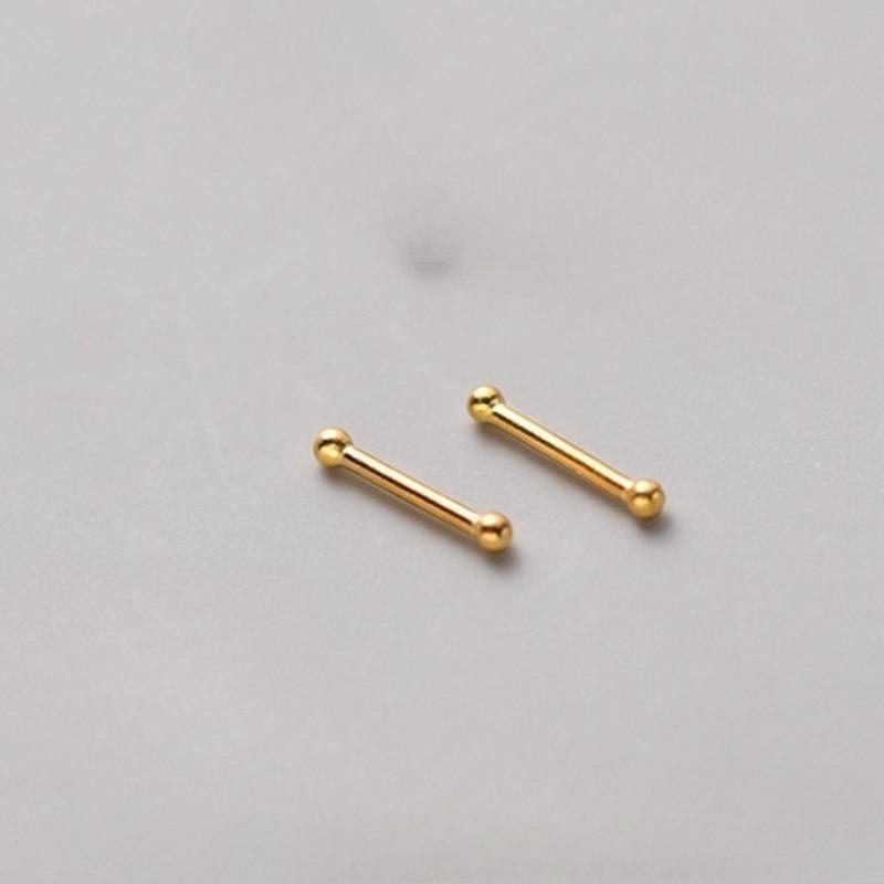 Double-headed Small Round Ball Ear Barb Earrings, Ear Bone Pins, Ear Barb Sleep-on Earrings, Ear Care Stick Earrings