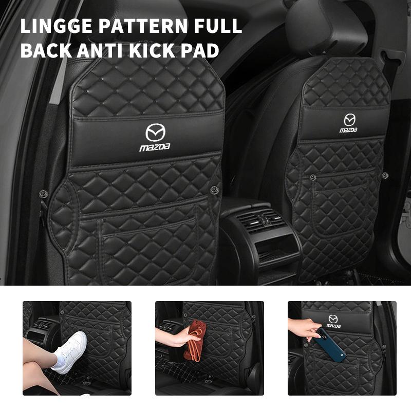 Car Seat Anti-Kick Mats Full-Package Anti-Dirty Protection Pads For Mazda CX9 MX5 RX8 Axela Demio Atenza MS GJI GH BK MP