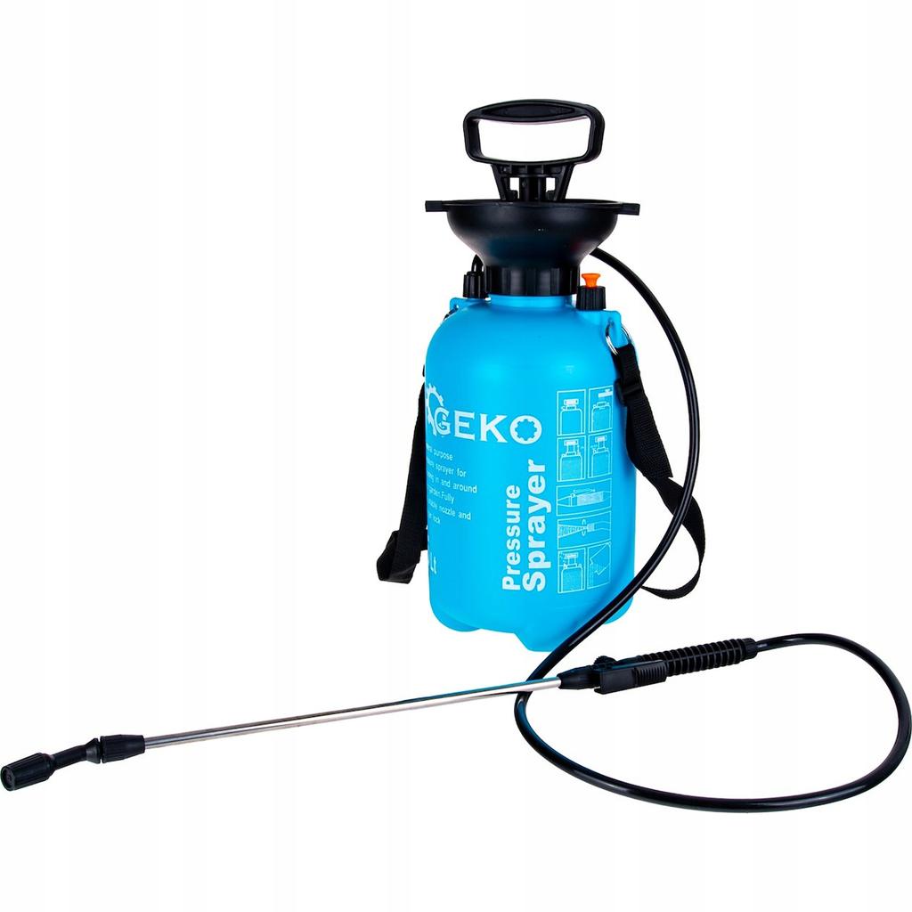 Geko 5L Manual Pressure Sprayer with Lance and Strap