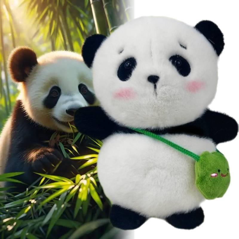 Plush Panda Doll Toy Soft Animal Huggable Rabbit Cartoon Ornament Gift Garnish
