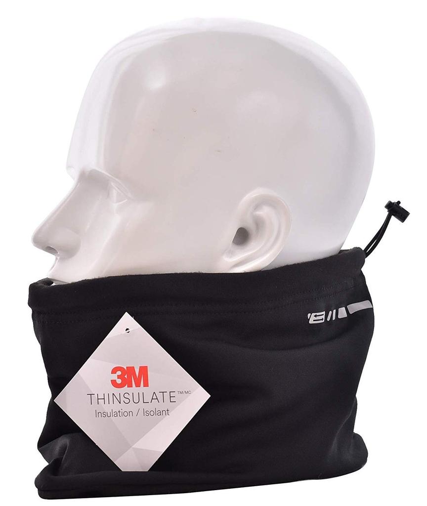 TARO WORKS Sports Neck Padded Cold One Size Fits Black Warmer, High-Performance Material, Simple, Lightweight, Winter, Protection, Windproof, Most,