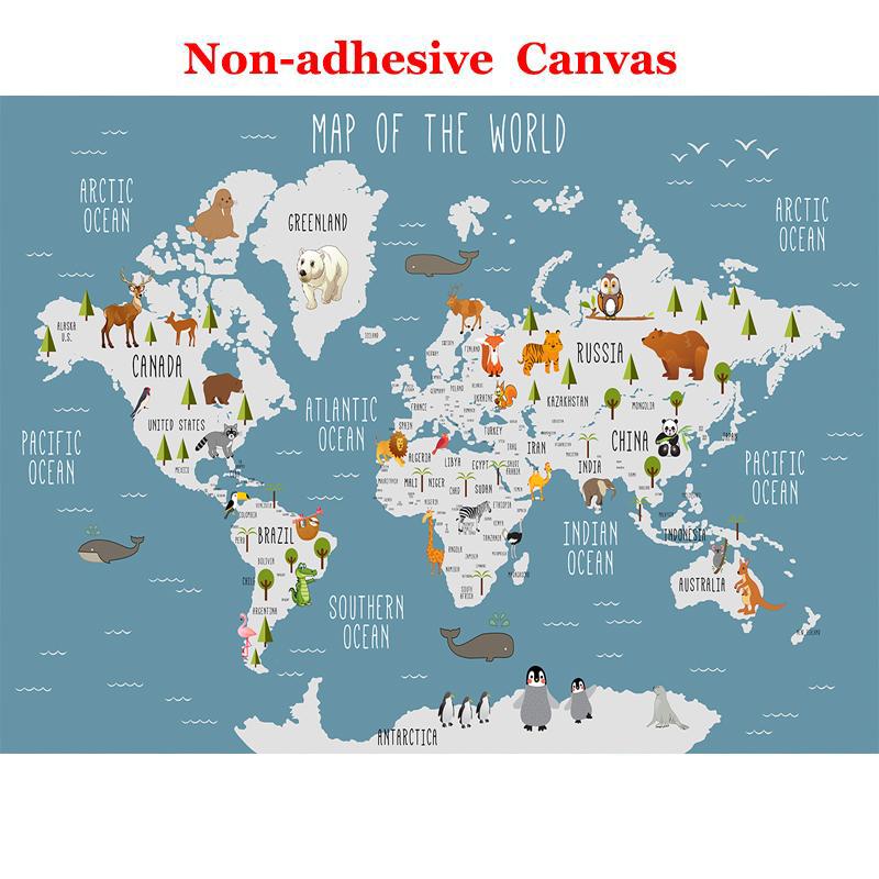 

Фото 3D Мультяшная Карта Мира из Воздушных Шаров Большая Фреска Гостиная Детская Спальня Водонепроницаемые Холщовые Обои Papel De Parede 300cm (W) x 200cm (H)