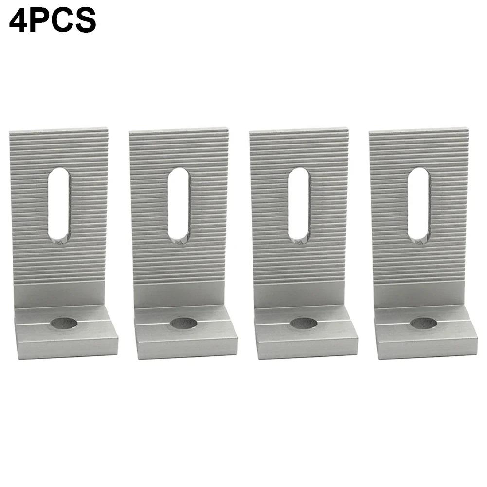 

4/8 PCS Solar Panel Mounting Bracket Connector 90° Angle Design PV Connection Angle Aluminum Alloy Fixing Clamp Accessories