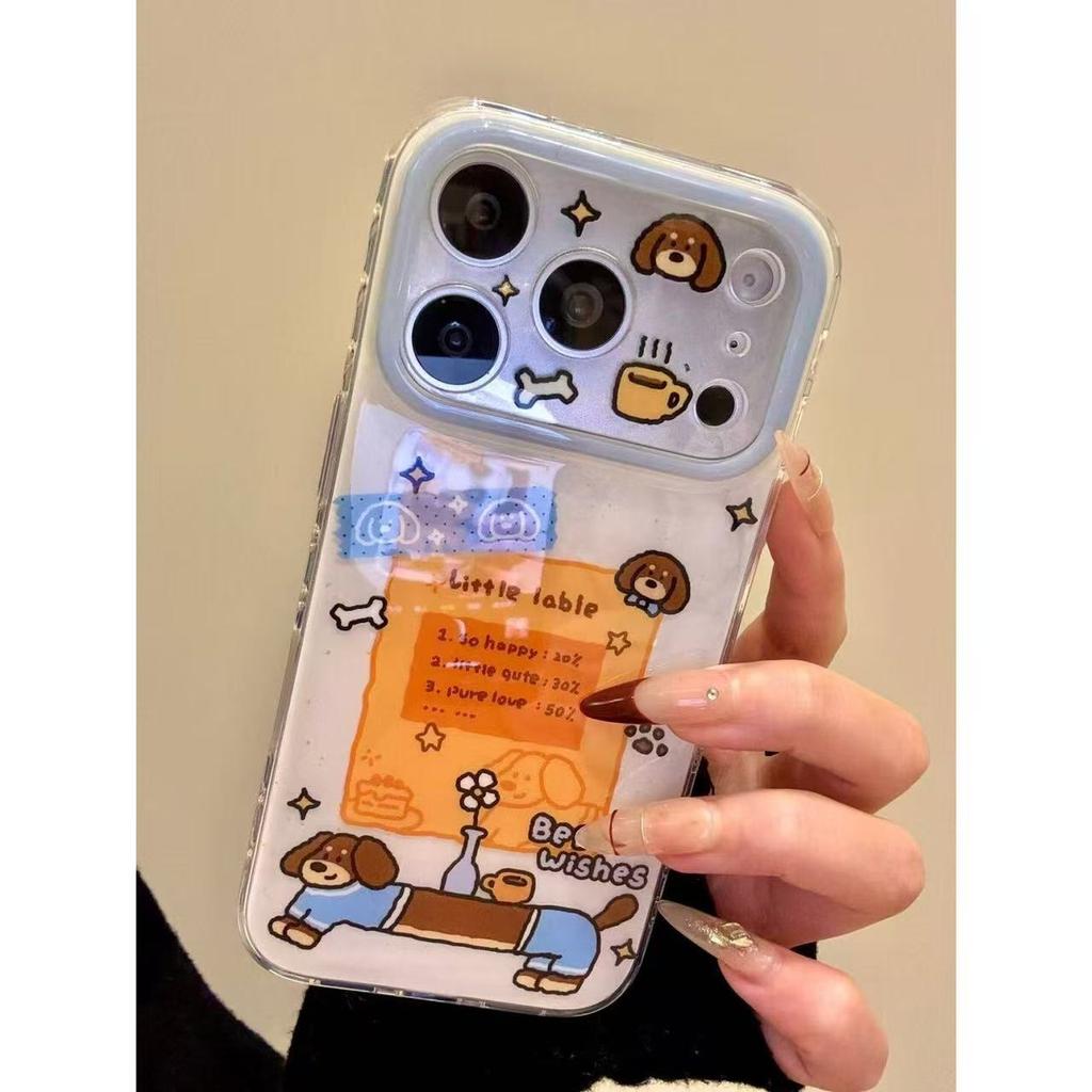 Children's Fun Cute Little Label Table Dachshund Dog for Iphone17promax Apple 16p Mobile Phone Case 15p