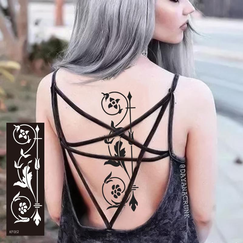 Pet Hollow Tattoo Template Juice Tattoo Sticker Template Ins Wind Flower Tattoo Sticker