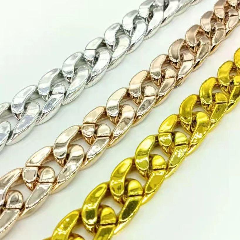 

Gold Chain Dog Collar for Small & Medium French Bulldog, Pitbull - Pet Necklace Accessory 25cm + 7cm Extension золотий