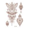 Waterproof Tattoo Stickers Middle Eastern Lace Temporary Tattoos for Women Adults Adhesive Body Art Stickers