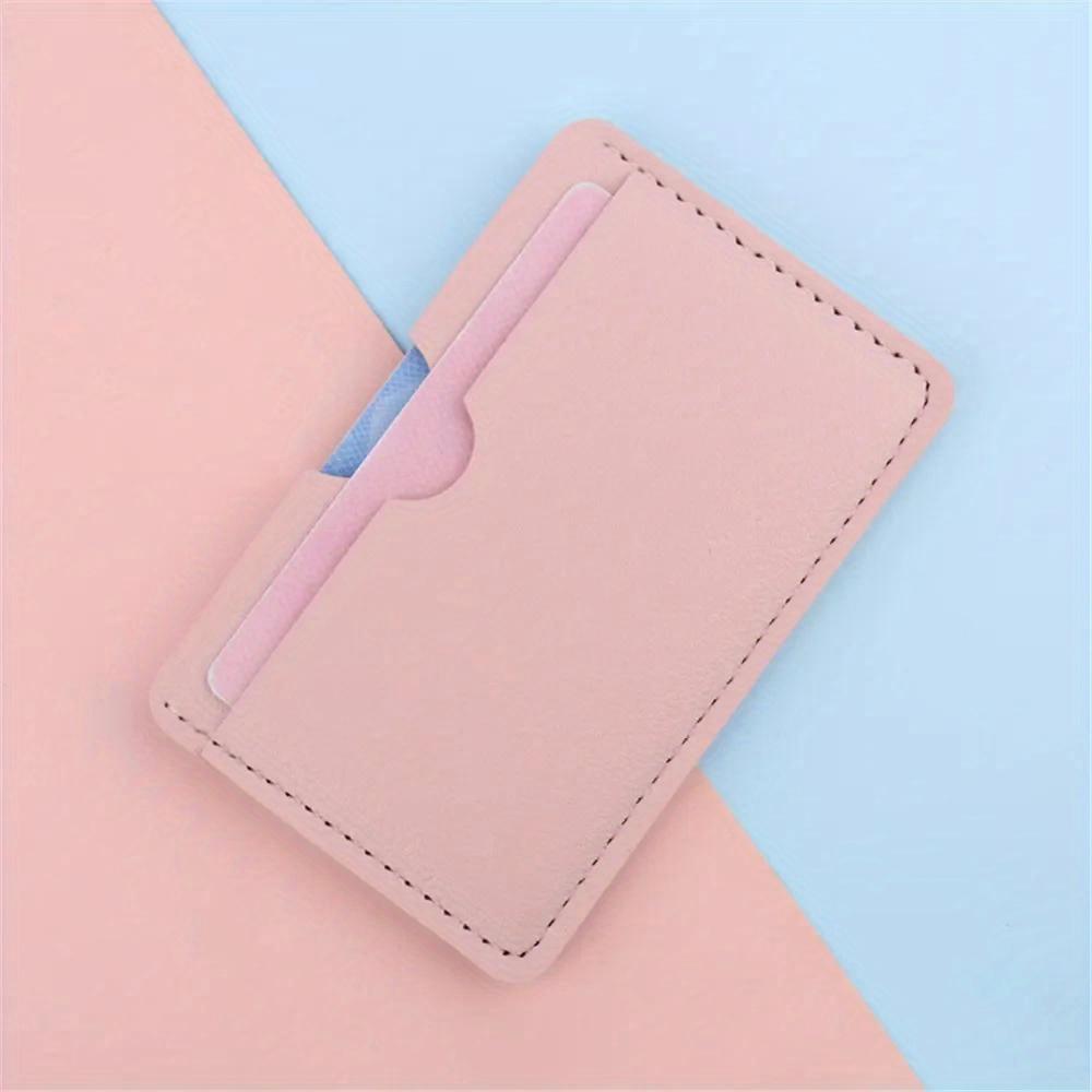 Solid Color Women PU Leather Small Card Bag Coin Purse Mini Change Purses Coin Pocket Wallets Card Holder Wallet
