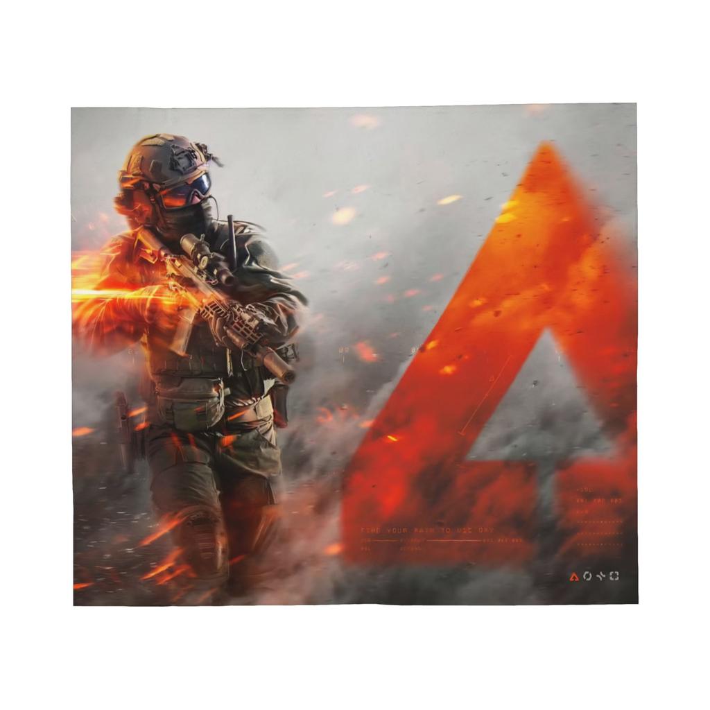 Soldado da Classe Battlefield Jogo BF6 Cobertores de Lã Camuflagem do Exército Manta Criativa para Casa Hotel Sofá 200x150cm Ultra-Macio
