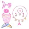 Ghnatygren Cross Border Girls Colorful Mermaid Swimsuit Children's Mermaid Bow Bikini Three-piece Set