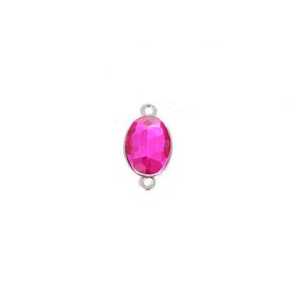 10pcs Crystal Glass Oval Shape Charms Connectors for Jewelry Earrings Bracelet Necklace Pendant Making Findings DIY Accessories