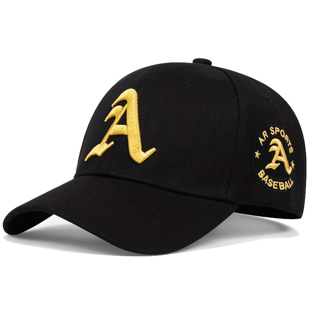 Unisex A Letter Embroidery Baseball Cap Spring And Autumn Outdoor Adjustable Casual Hats Sunscreen Hat