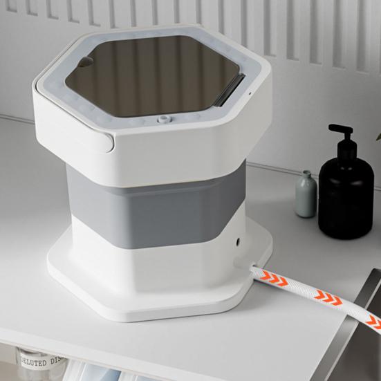 Skládací přenosná mini pračka 8L Kompaktní pračka na spodní prádlo Ponožky Dětské oblečení Poloautomatická pračka pro kolej Karavan Cestování a Malé prostory