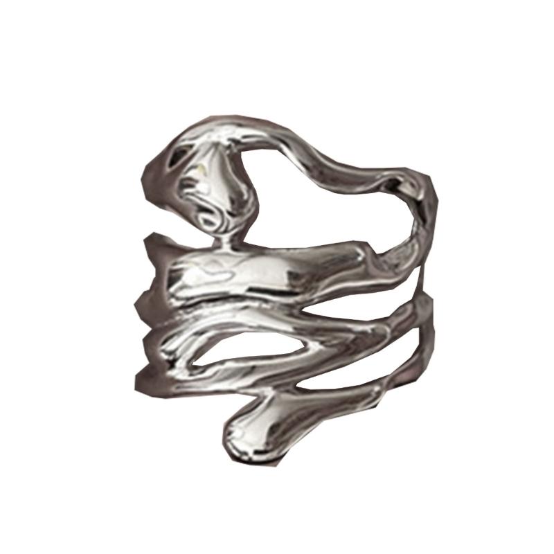 Two Hands Than Heart Rings Punk Gothic Hip Hop Band Jewelry Charm Gift Statement Promise Anniversary Ring for Women Men