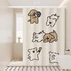 Han Dun Cute Dog Shower Curtain Set