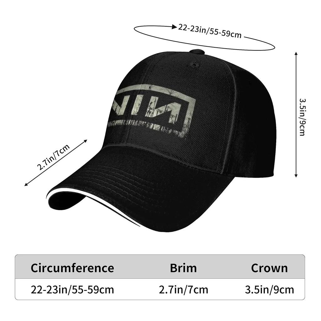 Nine Inch Nails rock metalband Kepsar för unisex Trendig basebollkeps Dad Hat Casual huvudbonad Gåva