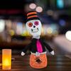 Skeleton Pumpkin Witch Tabletop Decoration Figure Shelf Sitters Figurine Present For Autumn Fall Decor