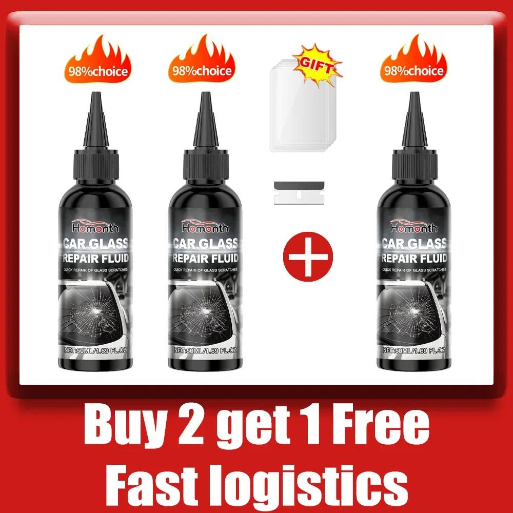 YC19 YC19  Car Windshield Repair Kit Auto Glass Crack Repair Liquid Household Car Scratch Removal Kit Solid Gum Nano-level Repai