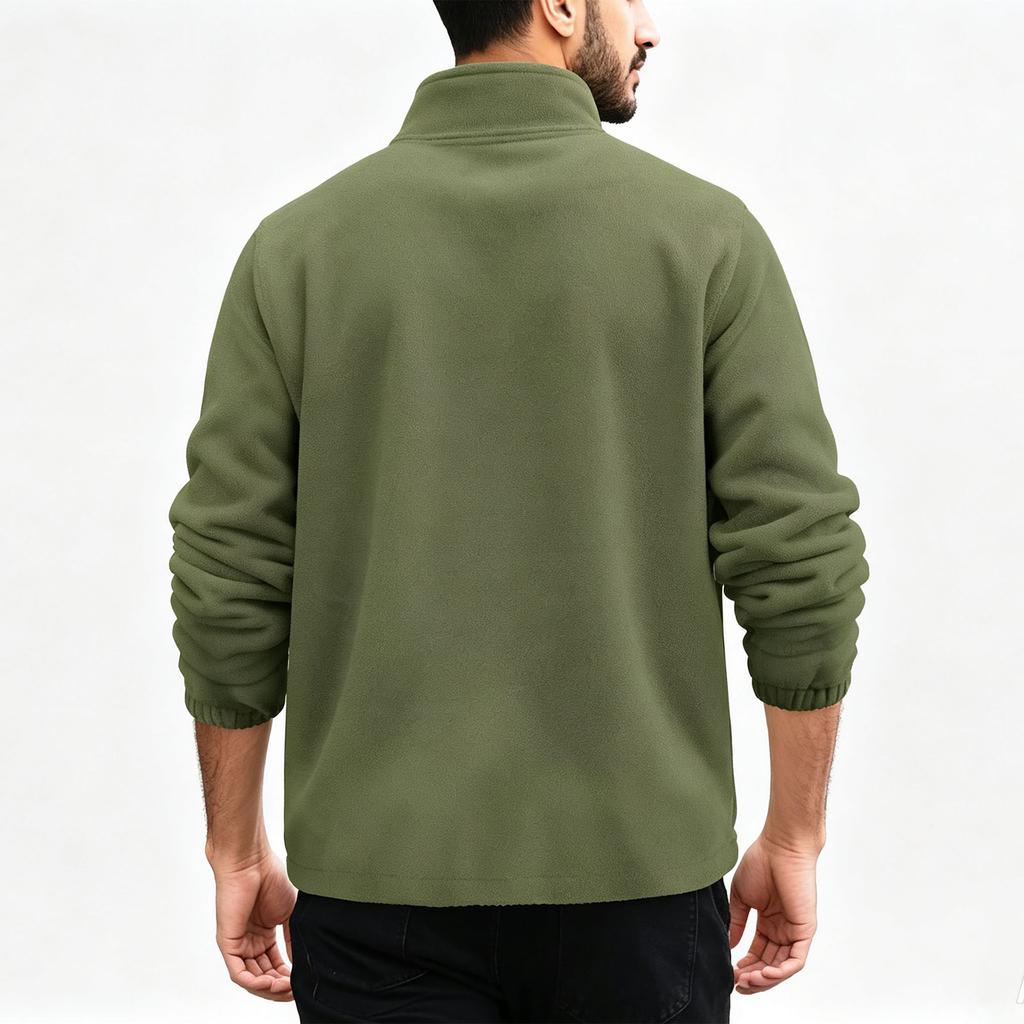 Men's Casual Warm Zip-Up Jacket