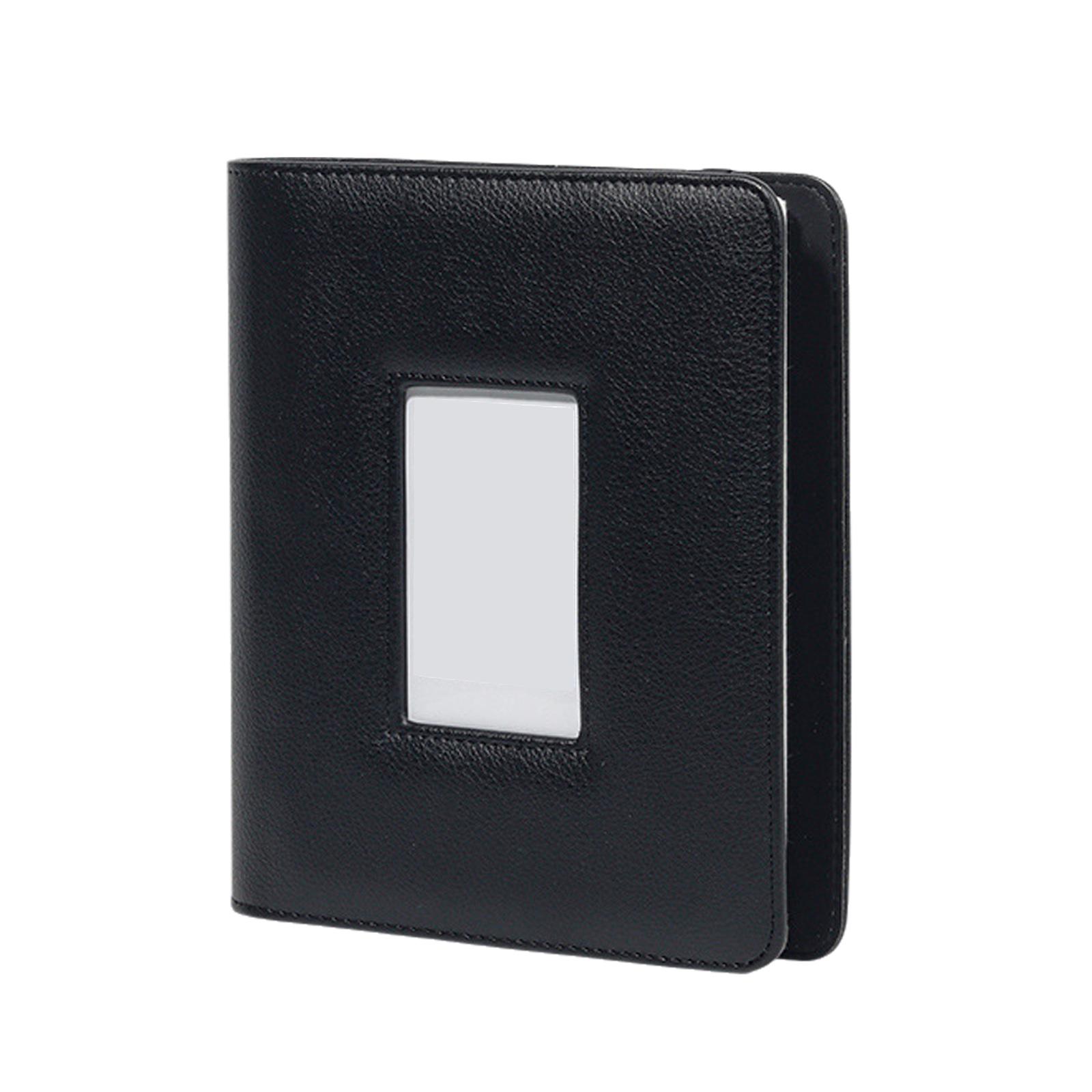 

Уникальный фотоальбом, 3-дюймовый полый держатель для карточек из искусственной кожи, альбом для камеры с емкостью 288 фотографий, праздничный подарок чёрный