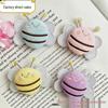 Colorful Cartoon Bee Plush Brooch Pendant for Clothes, Shoes, Hair, and Bags.