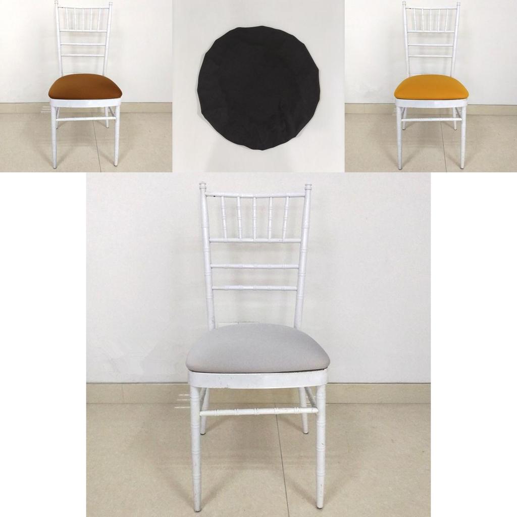 Strapazierfähiger Polyester und Elasthan Abnehmbarer Elastischer Stretch Stuhlsitzbezug in verschiedenen Stückzahlen