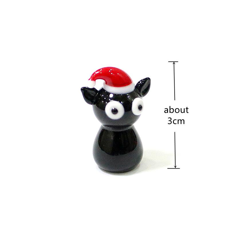 Mini Glass Animal Figurines Cute Snail Dolphin Octopus Whale Pig Cat Crab Duck Sea Turtle Rabbit Ghost Demon Hedgehog Ornaments