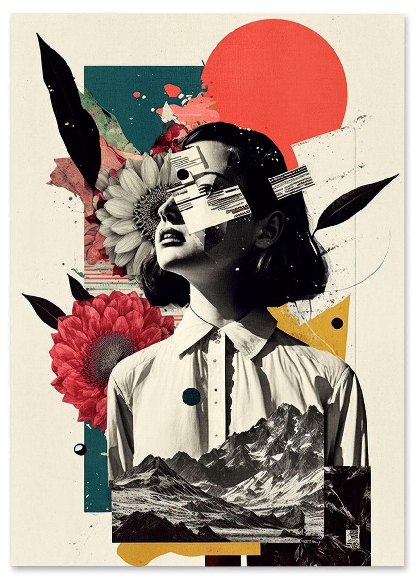 

Plakat portret kolaż 30x40 cm