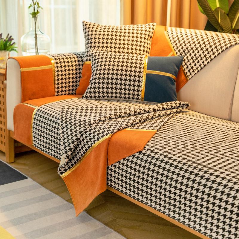 Qianniao Chenille Sofa Cushion General Nordic Anti-skid Summer Cushion Sofa Cover Sofa Cover