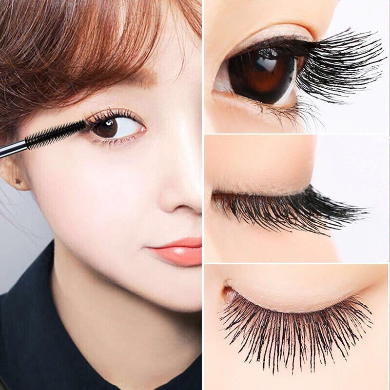 2In1 Double Purpose Mascara Waterproof Thick Lengthening Lash Extension Sweatproof Curling Brushes Eye Fiber Mascara Eyelashes