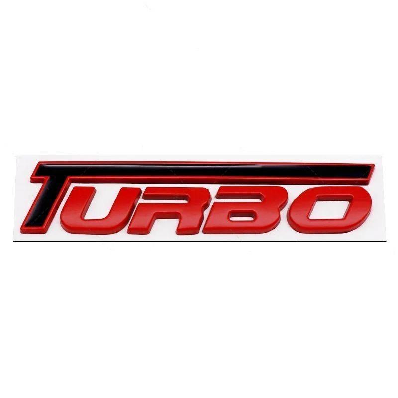 Style de Voiture Nouveau Design Logo Turbo Coloré Métal 3D Alliage de Zinc Emblème Universel d'Aile Autocollant Décalcomanie de Badge de Coffre Arrière