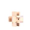 Large Beech Wood Six-Piece Luban Lock Toy with Mortise and Tenon Joints, Intelligence Unlock Puzzle with Sample Drawing Available