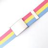 120cm Colorful Stripes Canvas Belt for  Women Jeans Waistband Adjustable Belt Men Outdoor Travel Tactical Metal Buckle Belt
