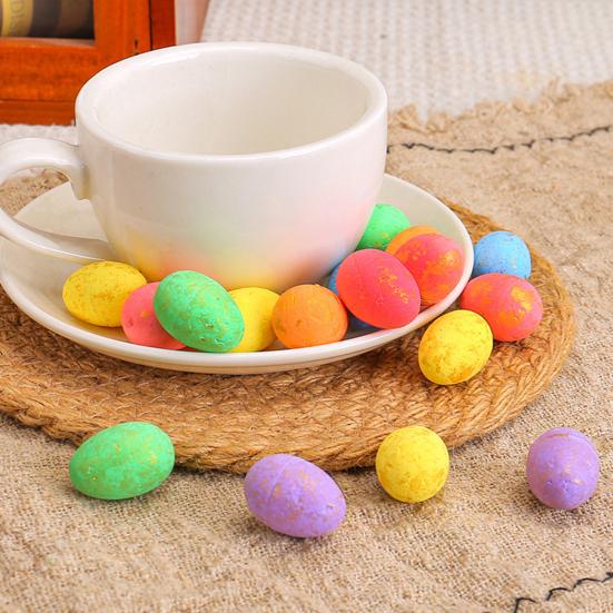 40 Pcs Fake Easter Eggs DIY Foam Colored Eggs Easter Basket Fillers Faux Speckled Eggs for Easter Wreaths Hats Decor