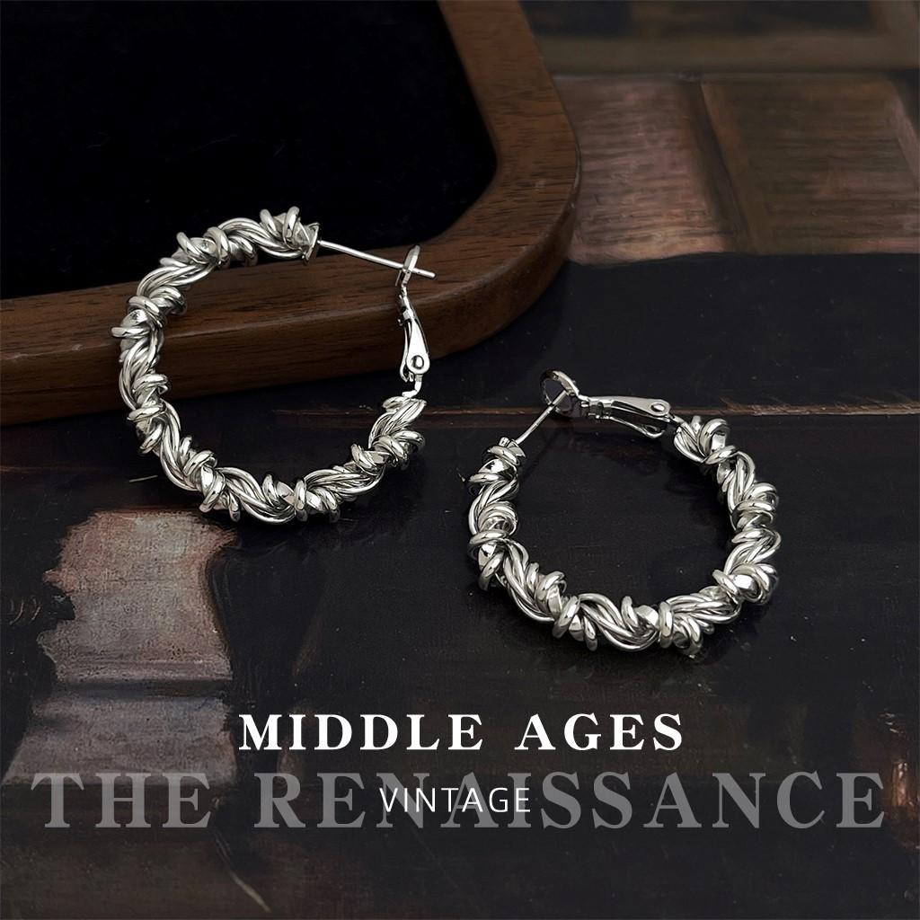 

Irregular winding metal earrings niche design ins wind earrings earrings women